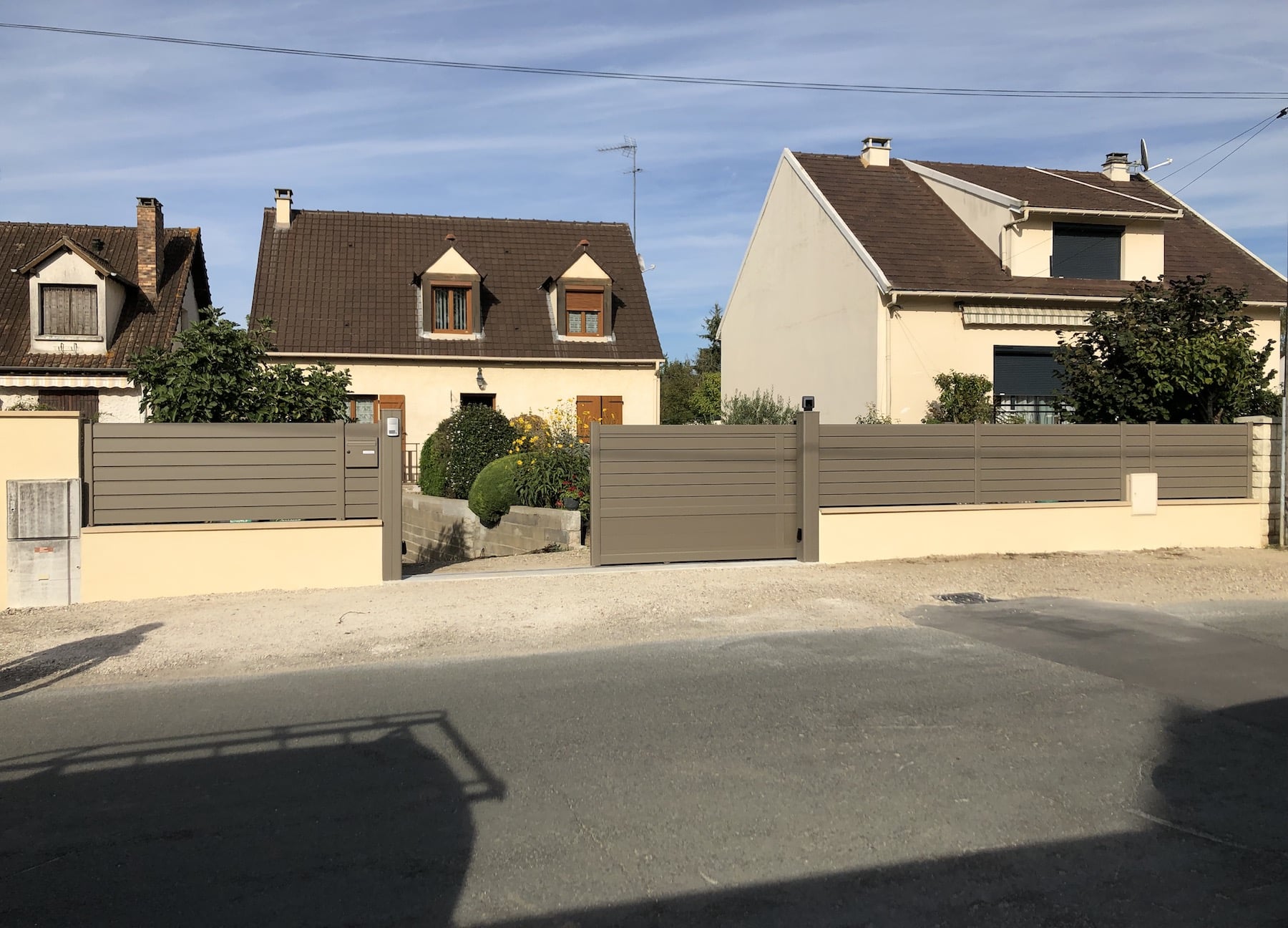 rénovation d'une clôture à Cerny