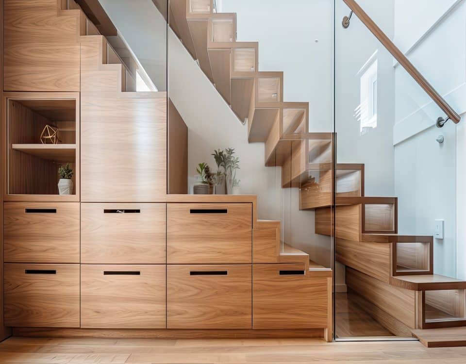 aménager un dessous d'escalier