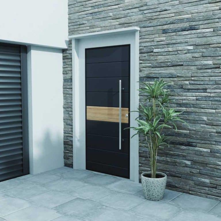 Porte blindée Picard noire