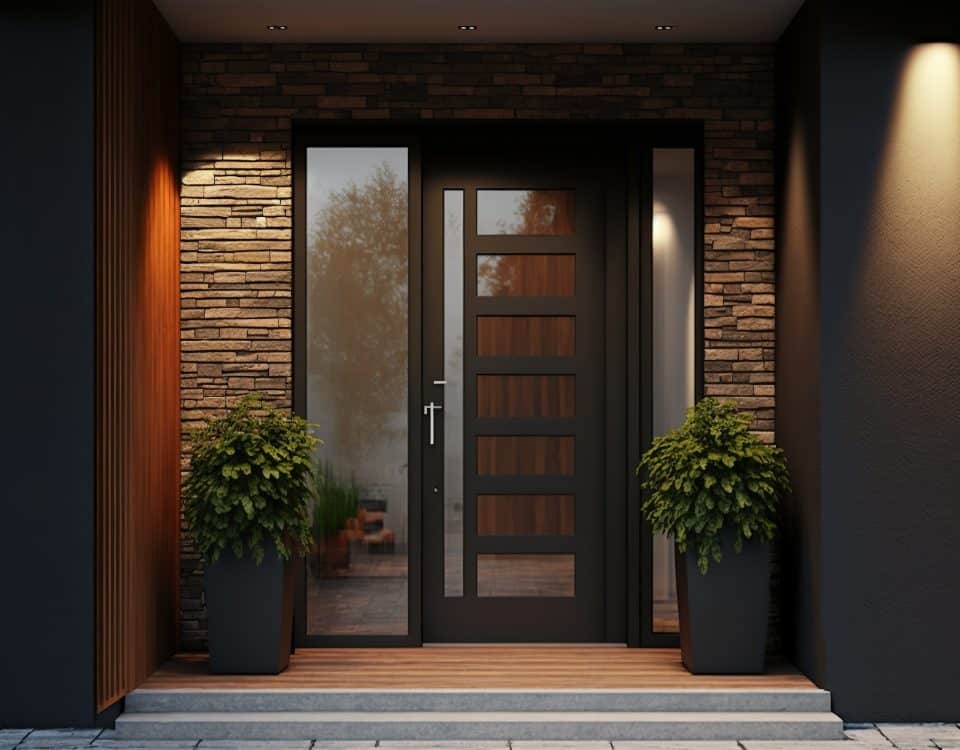 porte d'entrée vitrée