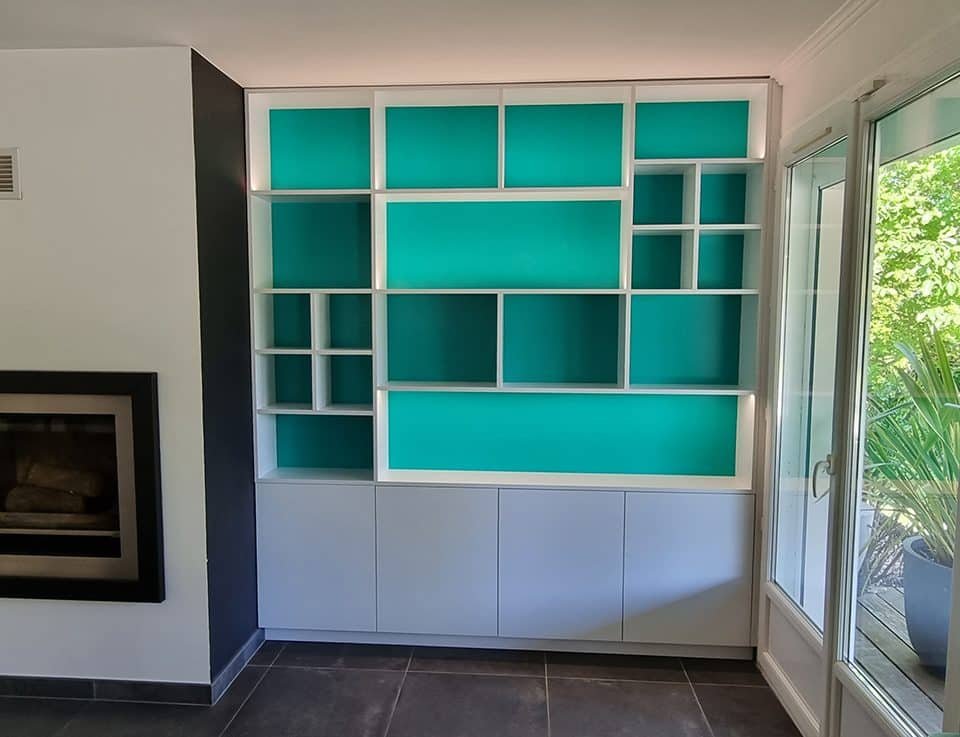 Bibliothèque sur mesure en Essonne.