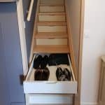 Escalier avec rangement à Every.