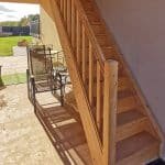 Escalier en bois sur mesure en Essone.