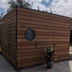 Pool house en bois en Essonne.