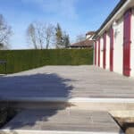 Réalisation terrasse carrelage à St Yon