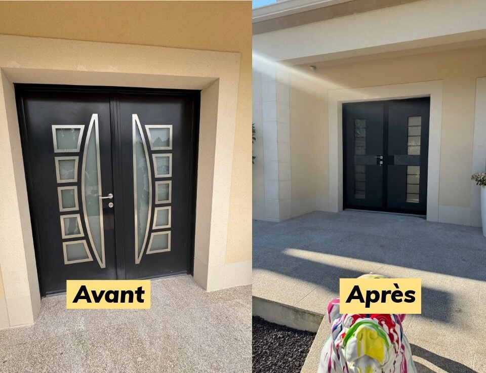 Changement d'une porte d'entrée à Saint Yon