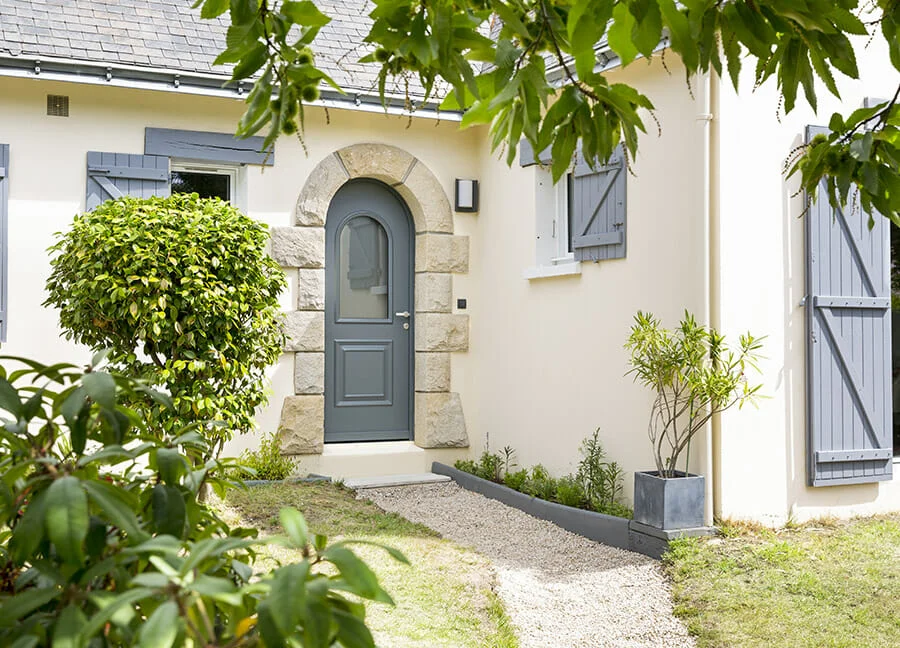 porte d'entrée en aluminium modèle Toscane