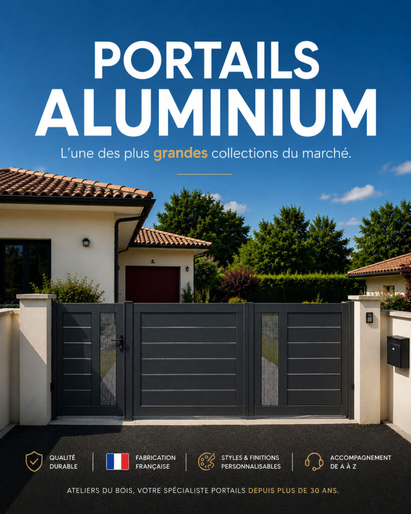 Gamme portails aluminium OuvertureS en Essonne