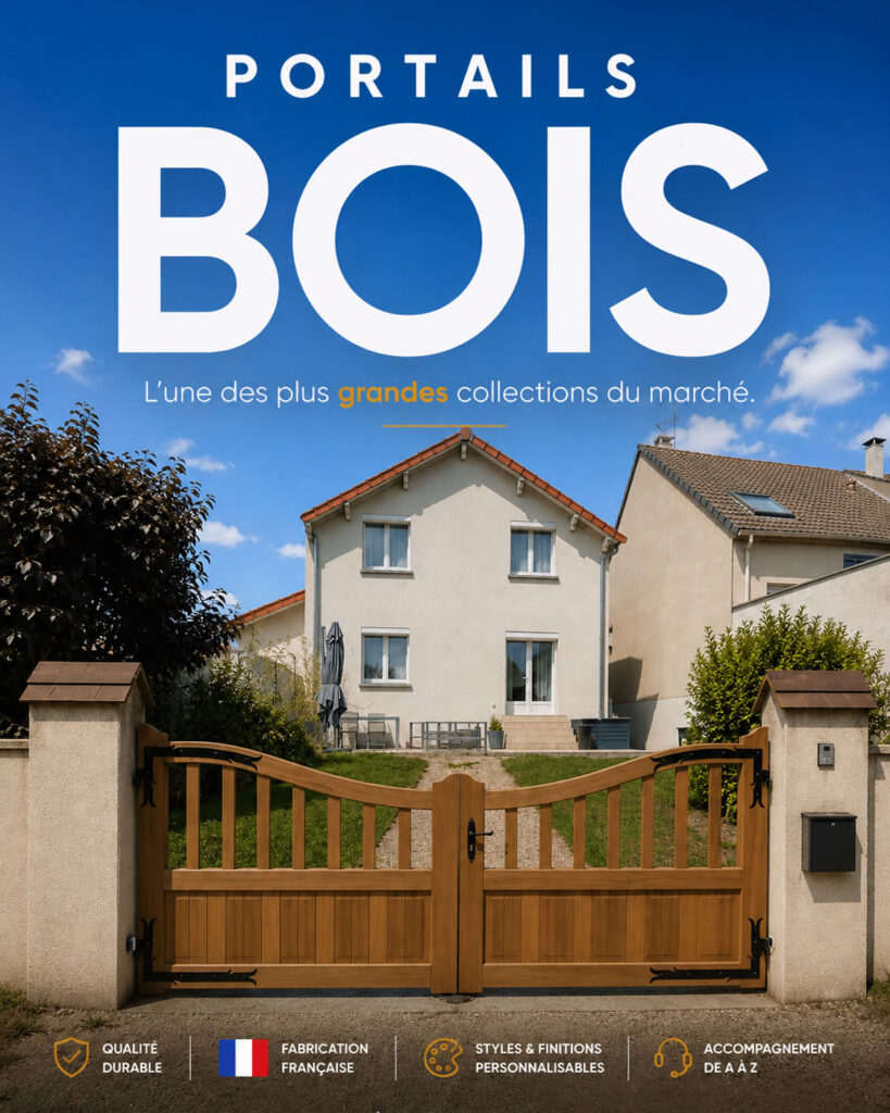 Gamme portail en bois Ateliers du Bois