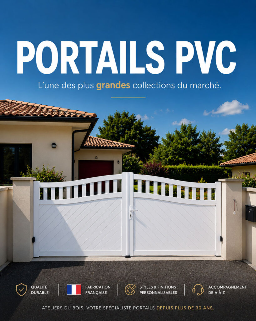 Gamme Portails PVC de chez OuvertureS